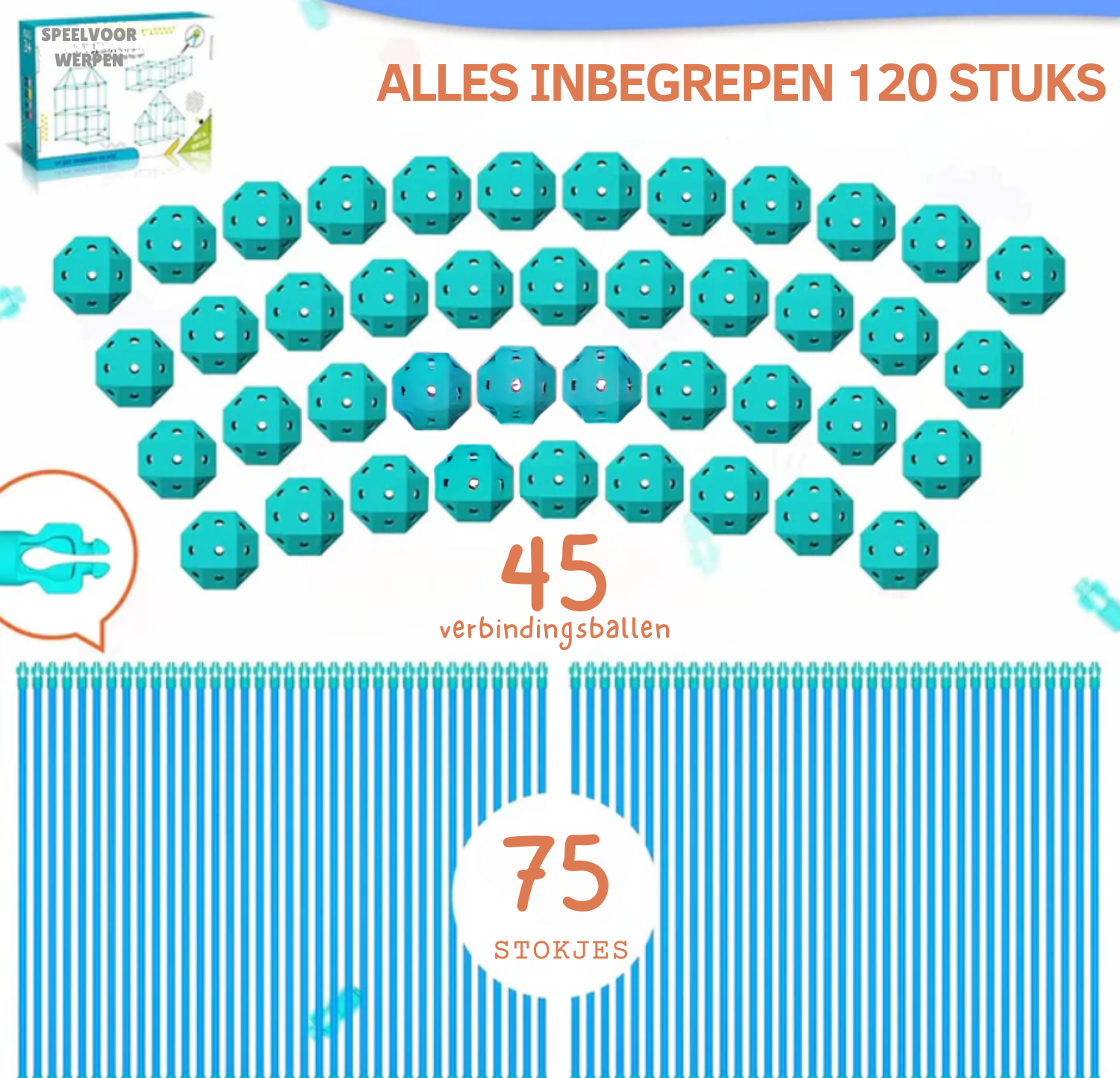 Kinder Bouwkasteel Speelset | voor Binnen en Buiten | Het Ultieme Cadeau voor Kinderen